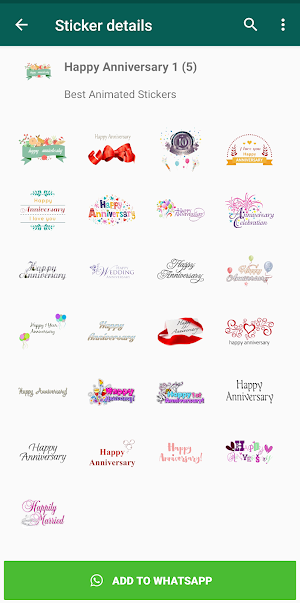 Anniversary Stickers Whatsapp Screenshot 3