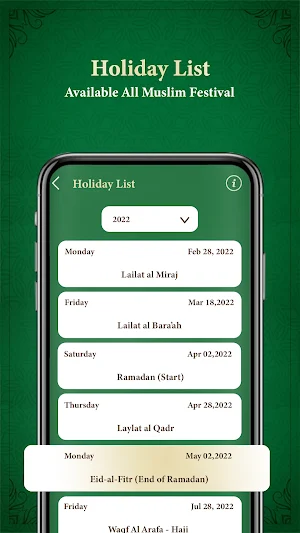 Islamic Hijri Calendar 2026 Screenshot 1