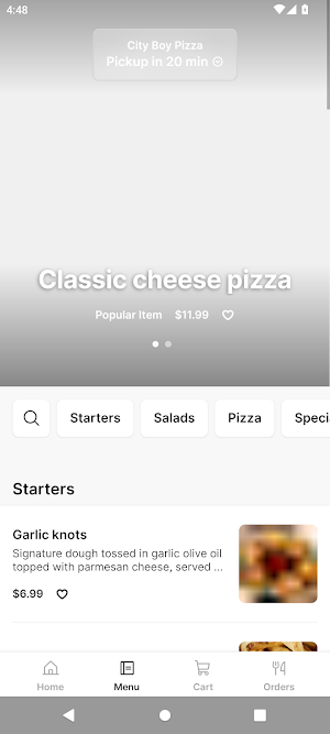 City Boy Pizza Screenshot 1