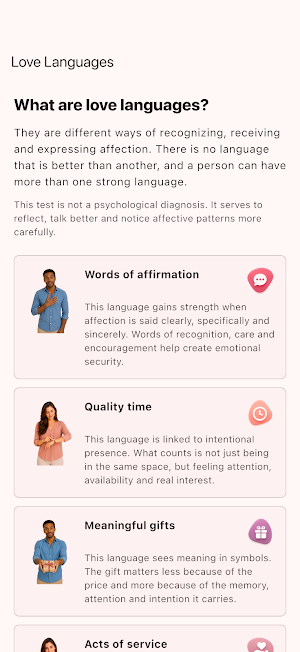 Love Languages Test Screenshot 1