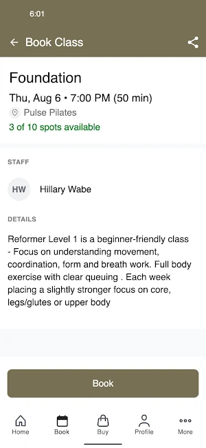 Pulse Reformer Pilates Screenshot 2