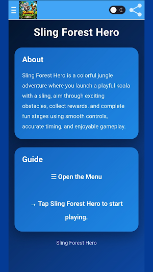Sling Forest Hero Screenshot 0