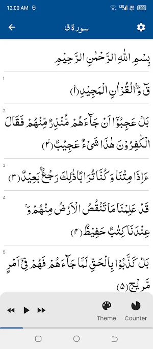 Surah Qaf سورة ق Screenshot 0