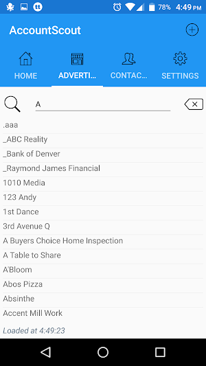AccountScout Screenshot 1