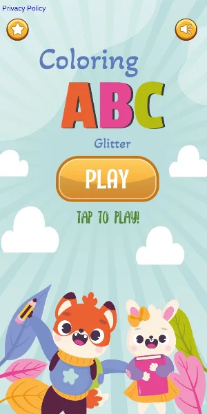 Coloring Glitter Alphabets ABC Screenshot 0