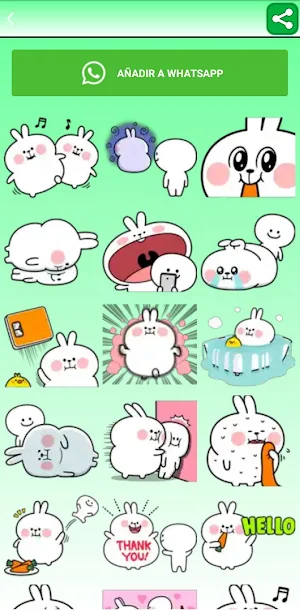 Stickers de conejos tiernos Screenshot 2