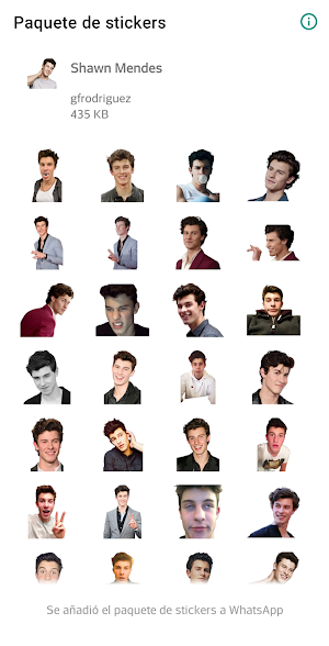 WAStickerApps - Shawn Mendes S Screenshot 1