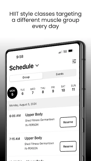 Shed Fitness Germantown Screenshot 3