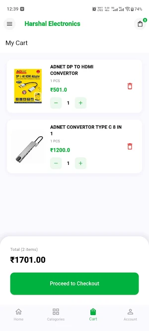 Harshal Electronics Screenshot 2
