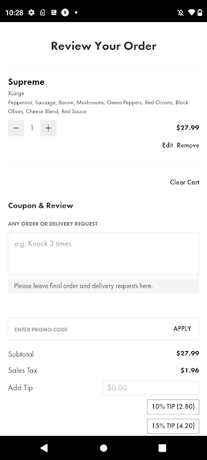 Ephesus Pizza Screenshot 3