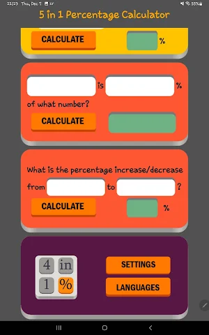 5-in-1 Percentage Calculator Screenshot 3