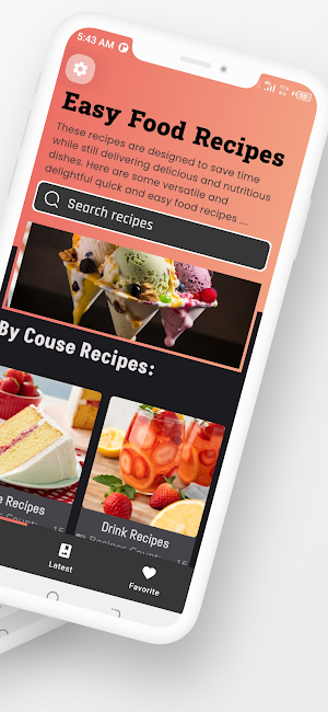 Easy and Quick Food Recipes Screenshot 1