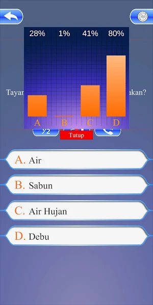 Kuis Millionaire Islam Screenshot 2