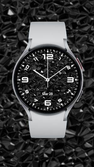 Black Crystal Watch Face Screenshot 1