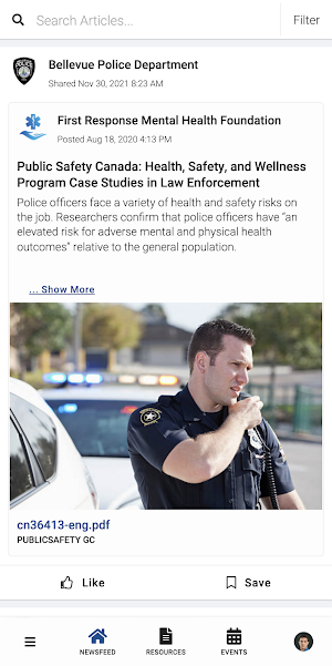 Bellevue Police Wellness Screenshot 1