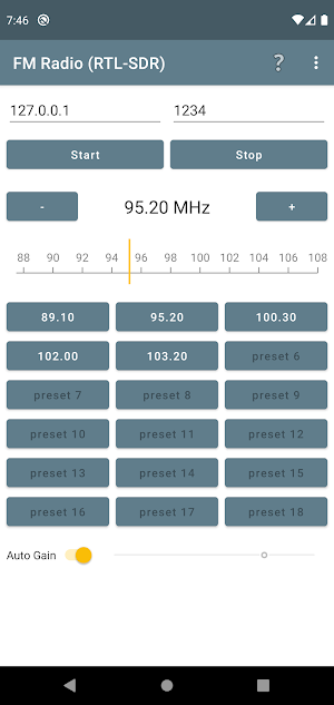 FM Radio (RTL-SDR) Screenshot 0