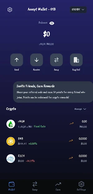 Accept Wallet Screenshot 0