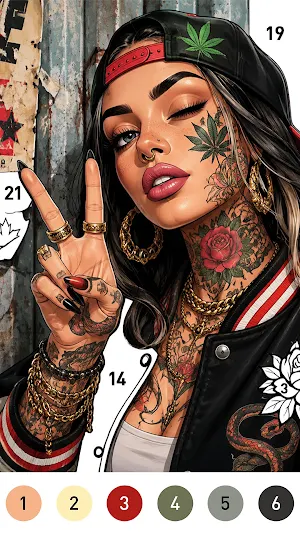Rebel Color Paint By Number Screenshot 0
