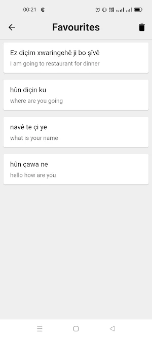Kurdish To English Translator Screenshot 3