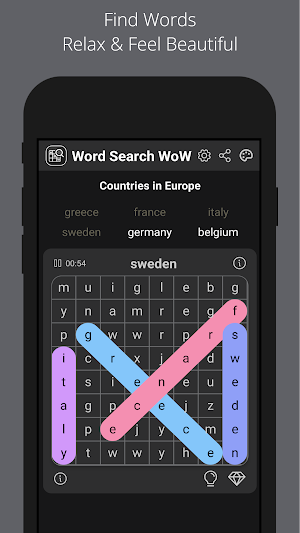 Word Search WoW The Clean One Screenshot 1