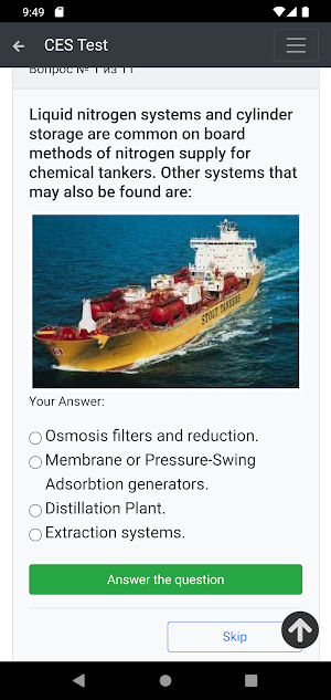 Chemical Tanker Operation. CES Screenshot 1