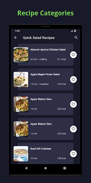 Salad Recipes: Easy Cooking, Nutrition, Planner Screenshot 1