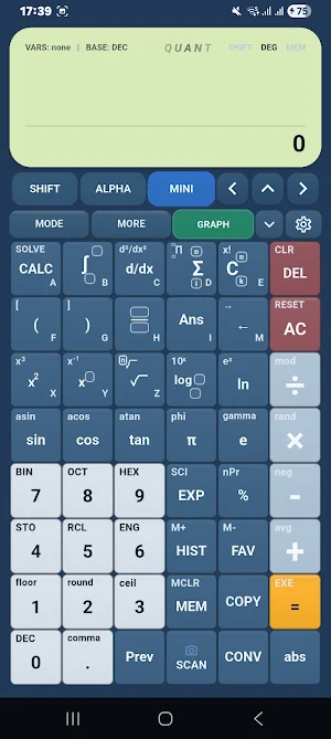 QuantPro Scientific Calculator Screenshot 3