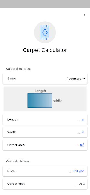 Carpet Calculator Screenshot 0