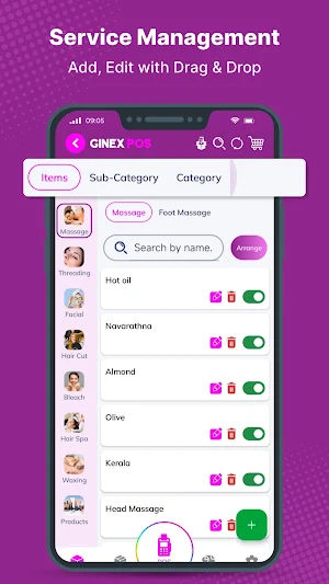 GINEX POS – Salon Billing App Screenshot 0