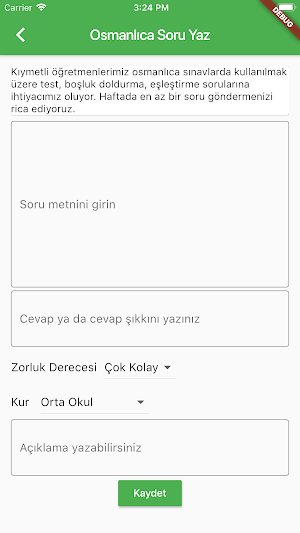 Osmanlıca Soru Havuzu Screenshot 1