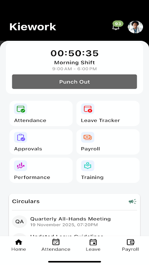 Kiework HRMS Screenshot 0