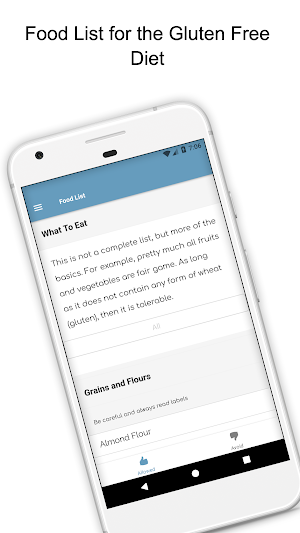 Gluten Free Diet Guide Screenshot 1