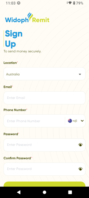 Widoph Remit Screenshot 2
