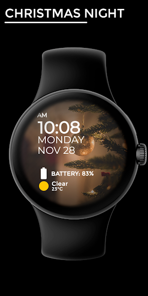 Christmas Night - Watch Face Screenshot 0