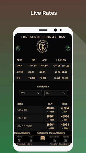 Thrissur Bullions & Coins Screenshot 0