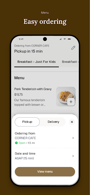 CORNER CAFE To Go Screenshot 2