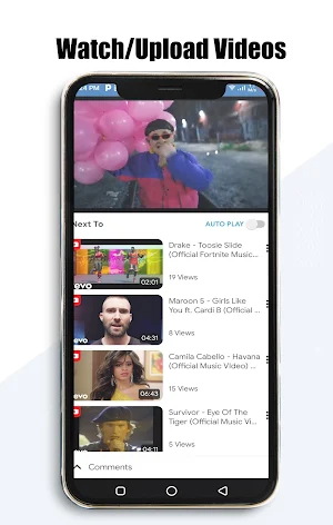 Vamplay: Watch, Upload and Sha Screenshot 1
