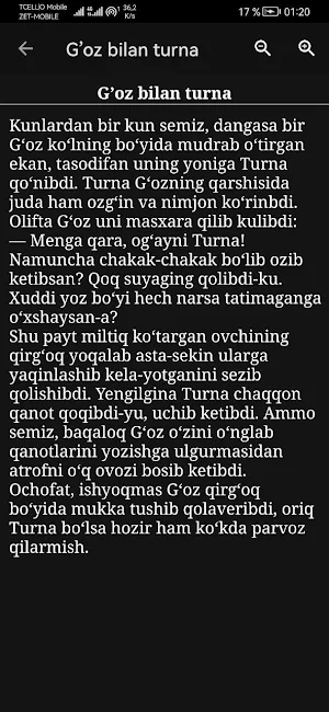 Ertaklar o'zbek tilida Screenshot 2