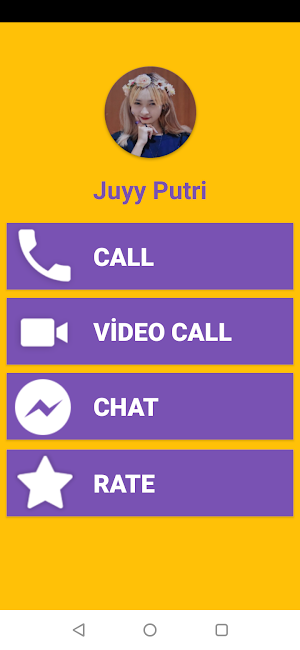 Juyy Putri Fake Video Call - Juyy Putri Call& Chat Screenshot 0