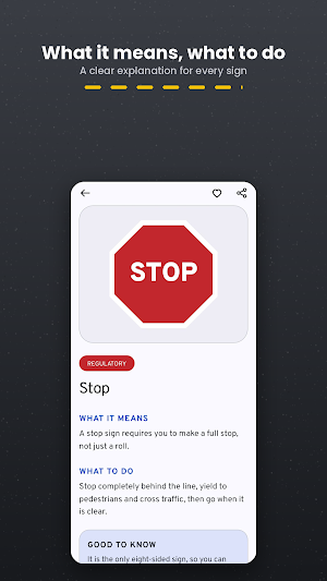 US Traffic & Road Signs Screenshot 3