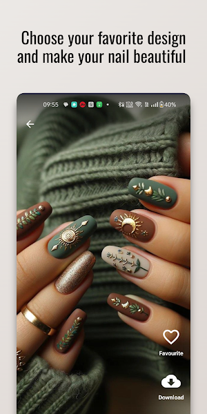 Abstract Galaxy Nail Design Screenshot 2
