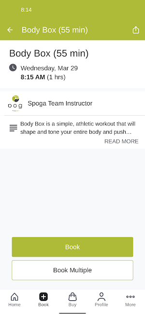 Spoga Fitness Center Screenshot 2