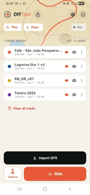 OffTrail - Offline GPX Screenshot 1