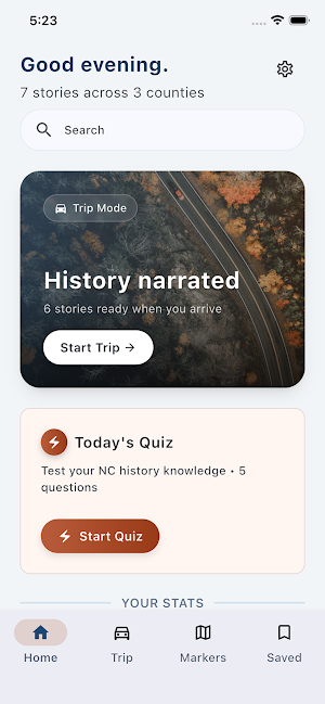 NC History Highway Screenshot 1