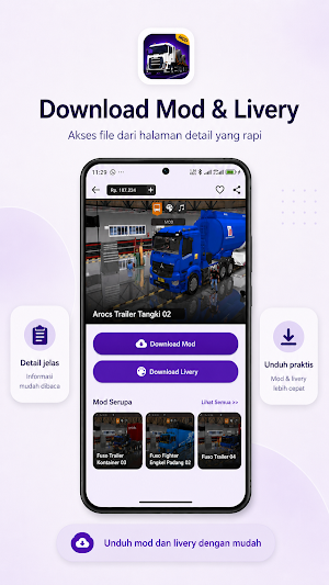 Mod Bussid Truck Trailer Screenshot 3
