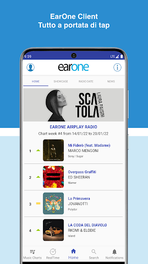 EarOne client Screenshot 1