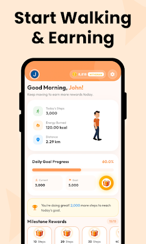 WalkEarn - Earn Cash Screenshot 1