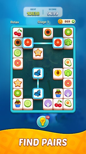 Tile Slide Pair: Mahjong Match Screenshot 0