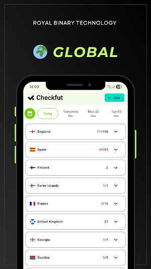 Checkfut 26 - Live football Screenshot 1