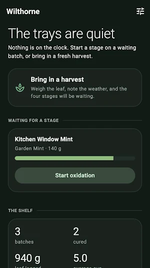 Wilthorne: Tea Curing Log Screenshot 0